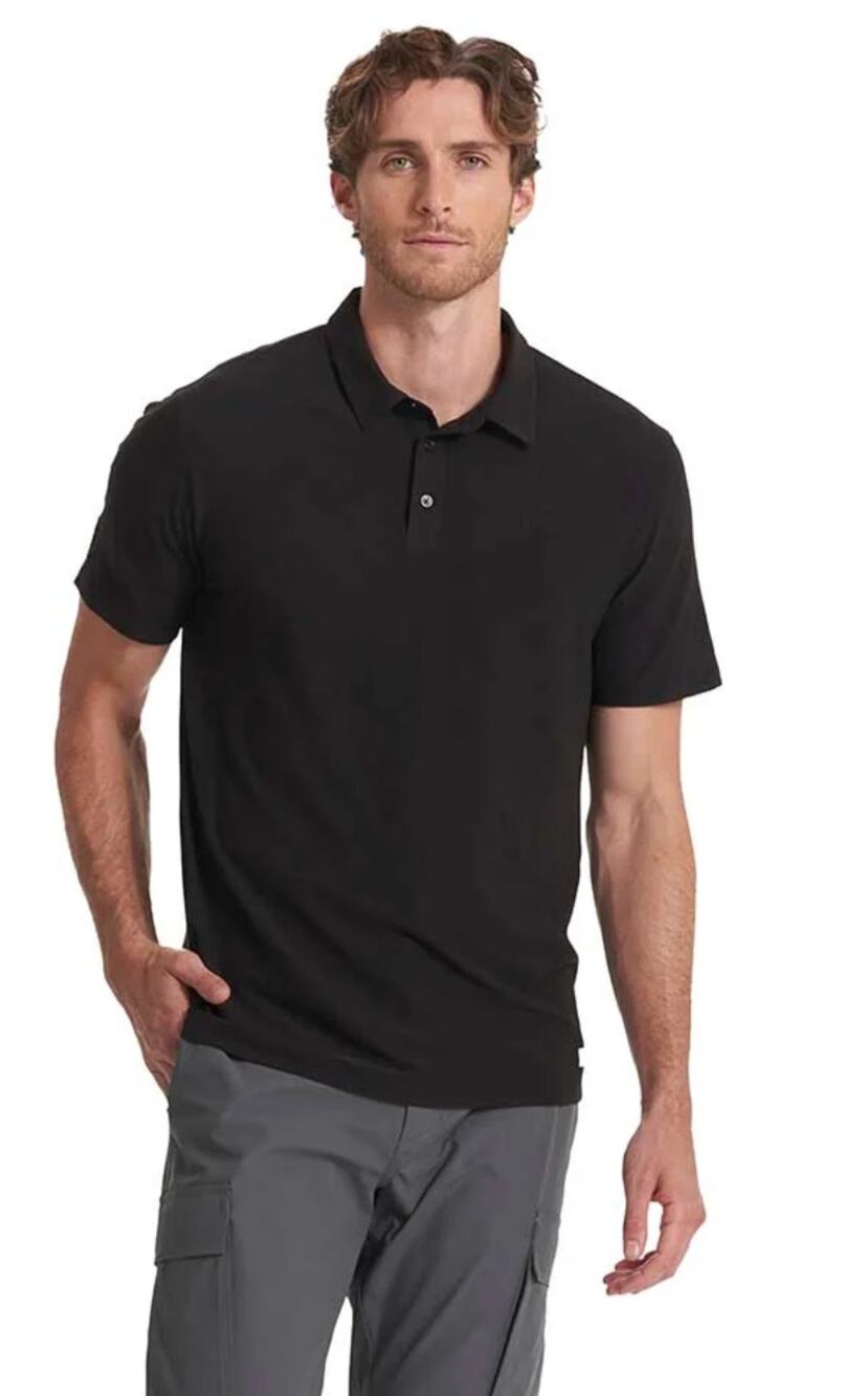 Vuori Shirt Mens XL Strato Tech Polo Black Performance Athletic Golf Casual Gym